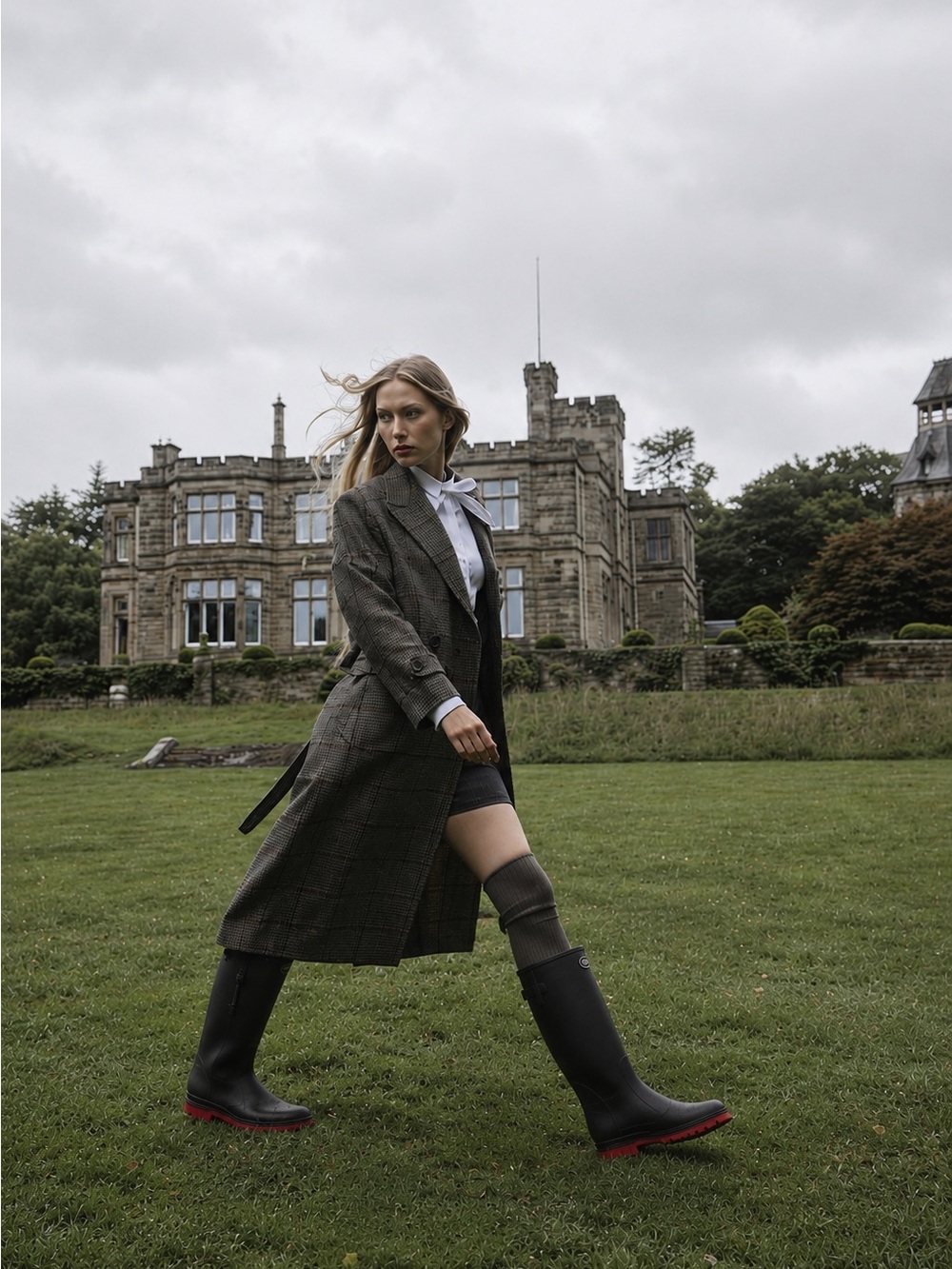 Le Chameau Black Tall Rain Boots